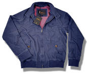 View Item Ben Sherman Aged Canvas Mod Harrington Jacket Navy Blue